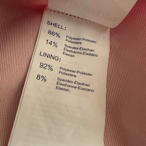 CUPSHE V-Neck 2 Piece High Waisted Swimsuit Pink M(8-10) NWT - Picture 5 of 7